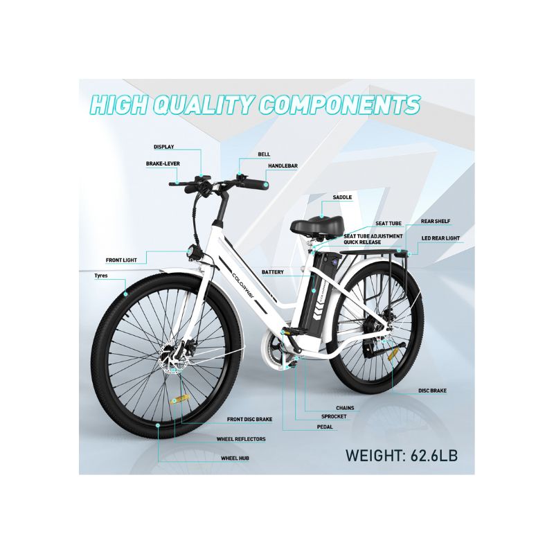 COLORWAY 26" Electric Bike for Woman