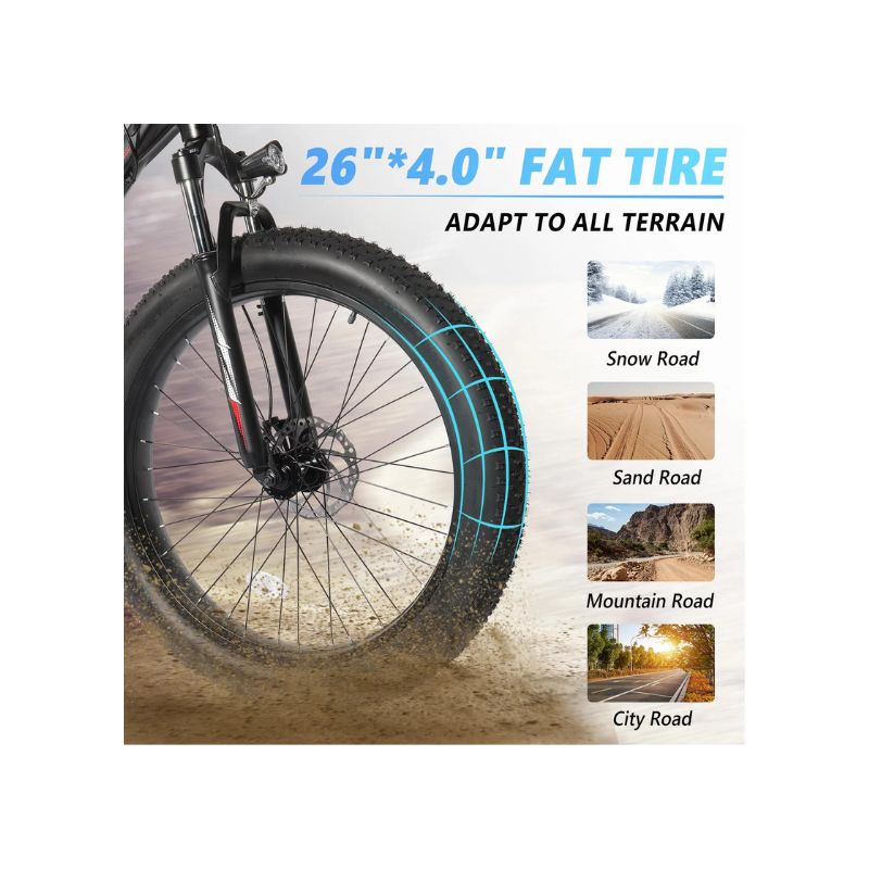 PEXMOR FAT TYRE ELECTRIC  MOUNTAIN BIKES